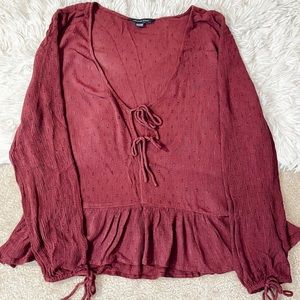 American Eagle Purple Top